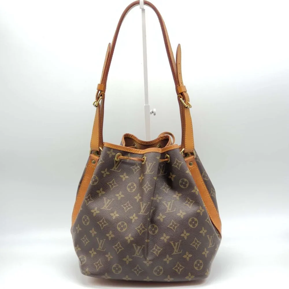 100% AUTHENTIC LOUIS VUITTON MONOGRAM PETIT NOE DRAWSTRING BAG #0450 - Picture 3 of 16